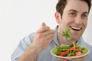 eating vegetable salad during treatment of prostatitis